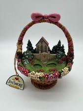 RARE Jim Shore Heartwood Creek Bless This Day Diorama Easter Basket 4020612 READ picture