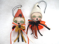 BETHANY LOWE by ROBIN SEEBER Goulish Halloween Ornaments GHOST/Candy Corn GIRL picture