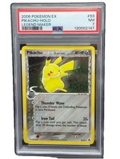 2006 Pokemon Ex Legend Maker Delta Species Secret Rare #93 Pikachu Holo PSA 7 picture