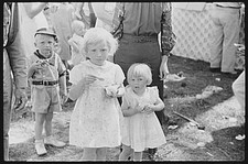 Irwinville Georgia May Day Picnic Children Farm Security Administration 1930s picture