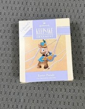 Hallmark Keepsake Easter Ornament Easter Parade Bunny Playing Instrument 1993  picture