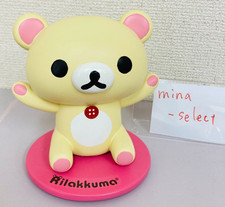 San-X Rilakkuma & Korilakkuma Glasses Stand Toy Pink Kawaii Character Rare picture