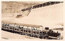 Washington WA Toonerville Trolley Grand Coulee Dam Real Photo RPPC Postcard picture
