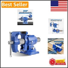 Versatile 6-Inch Bench Vise for Professionals: Sturdy Ductile Iron Construction picture