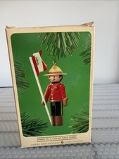 Hallmark Christmas Ornament NIB - 1984 Clothespin Soldier MOUNTIE #3 - Old Stock picture
