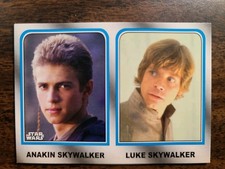 2015 Topps Star Wars Family Legacy FL-2 Anakin & Luke Skywalker glossy red picture