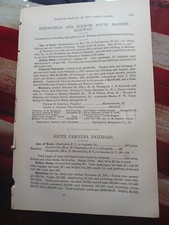 1872 Train Report SPRINGFIELD & ILLINOIS SOUTH EASTERN RAILWAY Beardstown IL RR picture