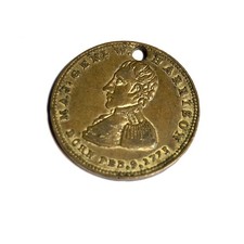 1840 William Henry Harrison Campaign Token HT-815 DeWitt WHH 1840-25 Holed picture