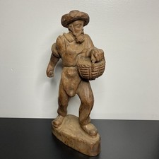 Vintage Hand Carve Wood Figurine picture