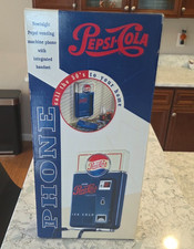 Vintage Pepsi Cola Vending Machine Telephone Phone Nostalgic 1995 New In Box picture