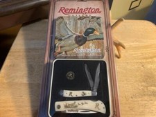 Remington Duck Tin Collector Gift Pocket Knife Set R15686 picture