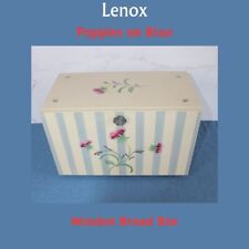 Lenox Poppies on Blue * Botanical Bread Box *  picture