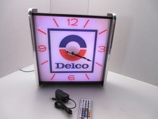 Delco LED light up Advertising wall clock Brand New picture
