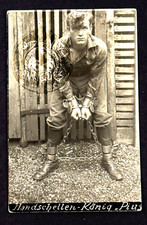 20s German Escape Artist PIUS circus carnival sideshow postcard picture