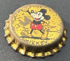 Vintage Mickey Mouse Cork Bottle Cap Circa 1930s picture