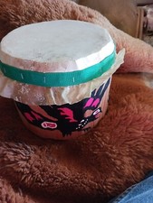**AWESOME NATIVE AMERICAN VINTAGE PNW SIGNED PAINTED DRUM VERY NICE * picture