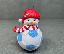 Hallmark 2020 Soccer Snowman Christmas Ornament picture