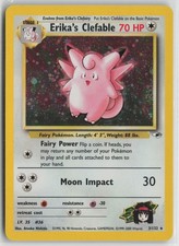 Erika's Clefable Holo Rare Unlimited Holo G1 003/132 LP picture