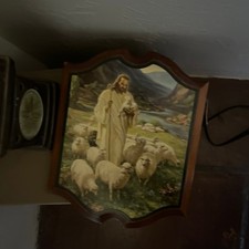 Vintage Warner Sallman The Lord Is My Shepherd Framed Lithograph Religious Wall picture