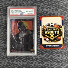 2005 Star Wars Darth Vader Embossed Foil Card #7 James Earl Jones PSA DNA Auto  picture