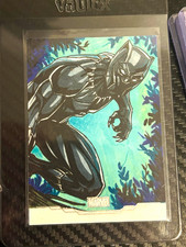 Topps 2025 Marvel Black Panther Sketch Hard Signed Franklin Teixeira 1/1 picture
