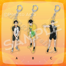 Haikyuu Acrylic Pendant Keyring Cosplay Keychain Bags Ornaments Cute Gifts picture