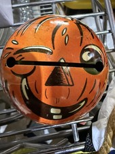 Kirchhof Tin Jack o Lantern Lithograph Noise Maker with Wooden Handle picture