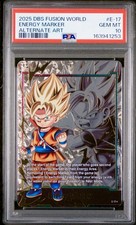 2025 ALTERNATE ART #E-17 ENERGY MARKER PSA 10 Dragon Ball Fusion World Card Eng picture