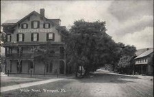 Weissport Pennsylvania PA White Street c1910 Vintage Postcard picture