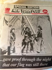NEW YORK POST SEPTEMBER 12 2001 ACT OF WAR SPECIAL EDITION 9-11 WTC TWIN TOWERS picture