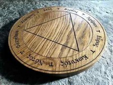 Table Of Practice  in Solid Oak (Jason Miller Sorcery of Hekate) Meditation Tool picture