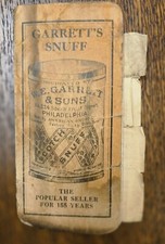 Vintage Garrett's Snuff Advertisement picture