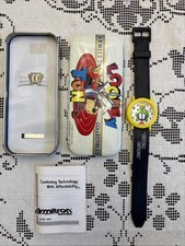 Armitron Marvin the Martian Looney Tunes Watch Tin 1994 30m Quartz Leather picture