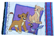 Vintage Disney Lion King Standard Pillow Case 90s Y2K, Made in the USA picture