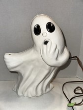 Vintage Ghost Blow Mold 11in 1970s Lighted Halloween Rare Untested picture