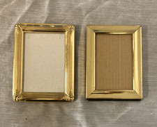 2 Vintage Ornate Brass Metal 3.5x5