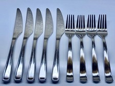 SILVERWARE WILLIAMS SONOMA MONACO  5 FRENCH KNIVES  4 DINNER FORK s Replacements picture