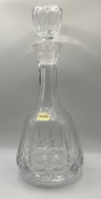 Vtg Atlantis Miguel Lead Crystal Wine Decanter Stopper Portugal  picture