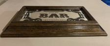 Vintage Private Bar Open 24 Hours Personalizable Framed Mirror Sign 17.5x11” picture