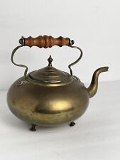 VICTORIAN BRASS TEAPOT MARKED WITH A SUN. picture