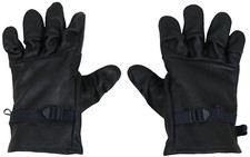 Size 4 - USGI Black Leather Light Duty Gloves D3A Utility Military Cattlehide picture