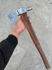 The Patriot Tomahawk - 5160 Steel Mel Giben Axe With Rosewood Shaft & Sheath picture