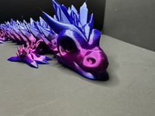 Articulating Dragon 24” Long 3D Printed Licensed For Sale by Saber3d purple/blue picture
