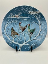 Haviland Limoges Noël 1972 Plate “Three French Hens” by Raymond Hétreau picture