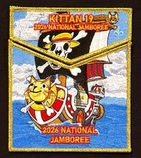BSA OA KITTAN LODGE 19 2026 JAMBOREE 2-PATCH ONE PIECE GMY CONTINGENT 100 MADE picture