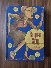 Matt Kindt SUPER SPY Signed Original Sketch 1st Printing 2007 HC Top Shelf picture