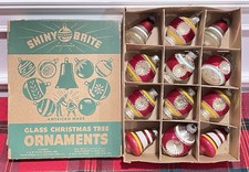 Vtg Shiny Brite Christmas Glass Ornaments Variety 2.5