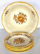 Poppytrail Metlox Golden Garden Set of 5 Bread Plates 6.5