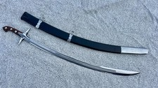 Karabela Sword Handmade Curved Blade Turkish Ottoman Saber With Scabbard 36'' picture
