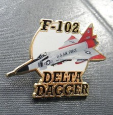 Convair F-102 Delta Dagger USAF Air Force Aircraft Lapel Pin 1.5 inches picture